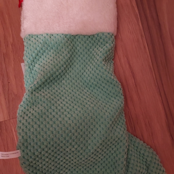 Patchwork Holiday Penguin Toy Santa Hat Mint Hanging Stocking 15 Inch Dog Gift - Picture 5 of 8